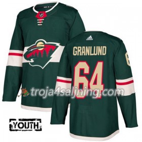 Minnesota Wild tröja Mikael Granlund 64 Adidas 2017-2018 Grön Authentic - NHL Tröjor Barn